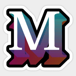 Letter M Sticker